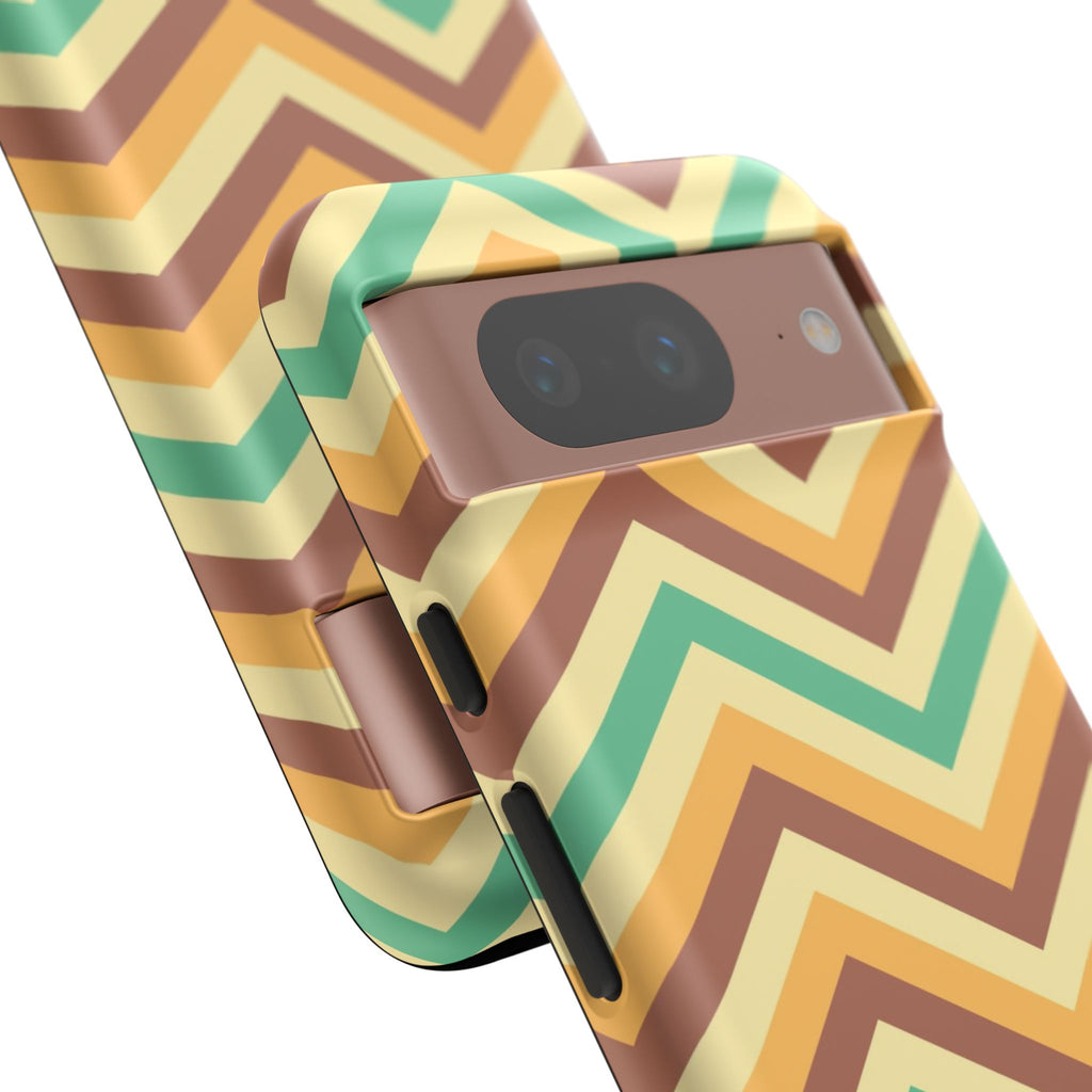 Zig Zags - Brown/Green