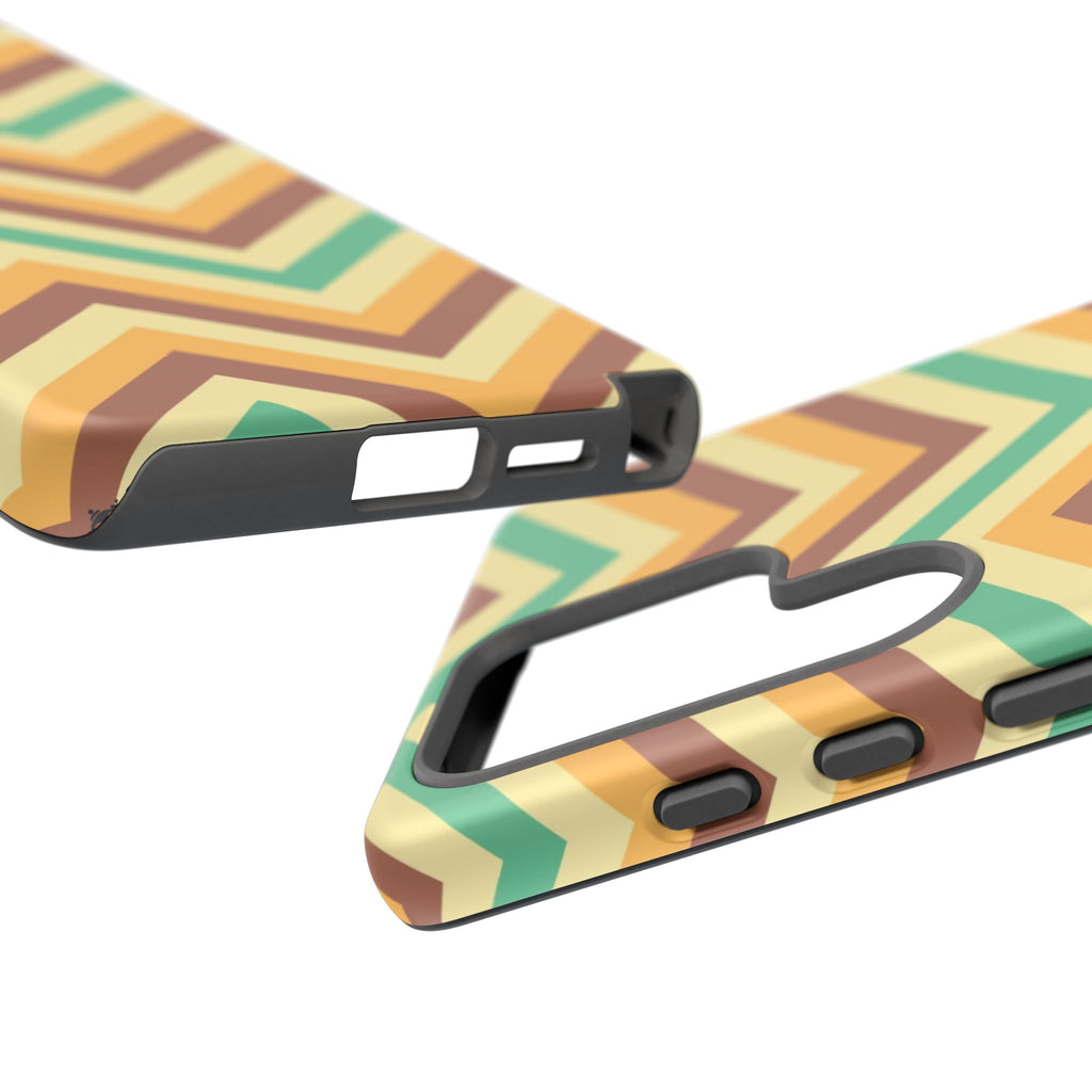 Zig Zags - Brown/Green