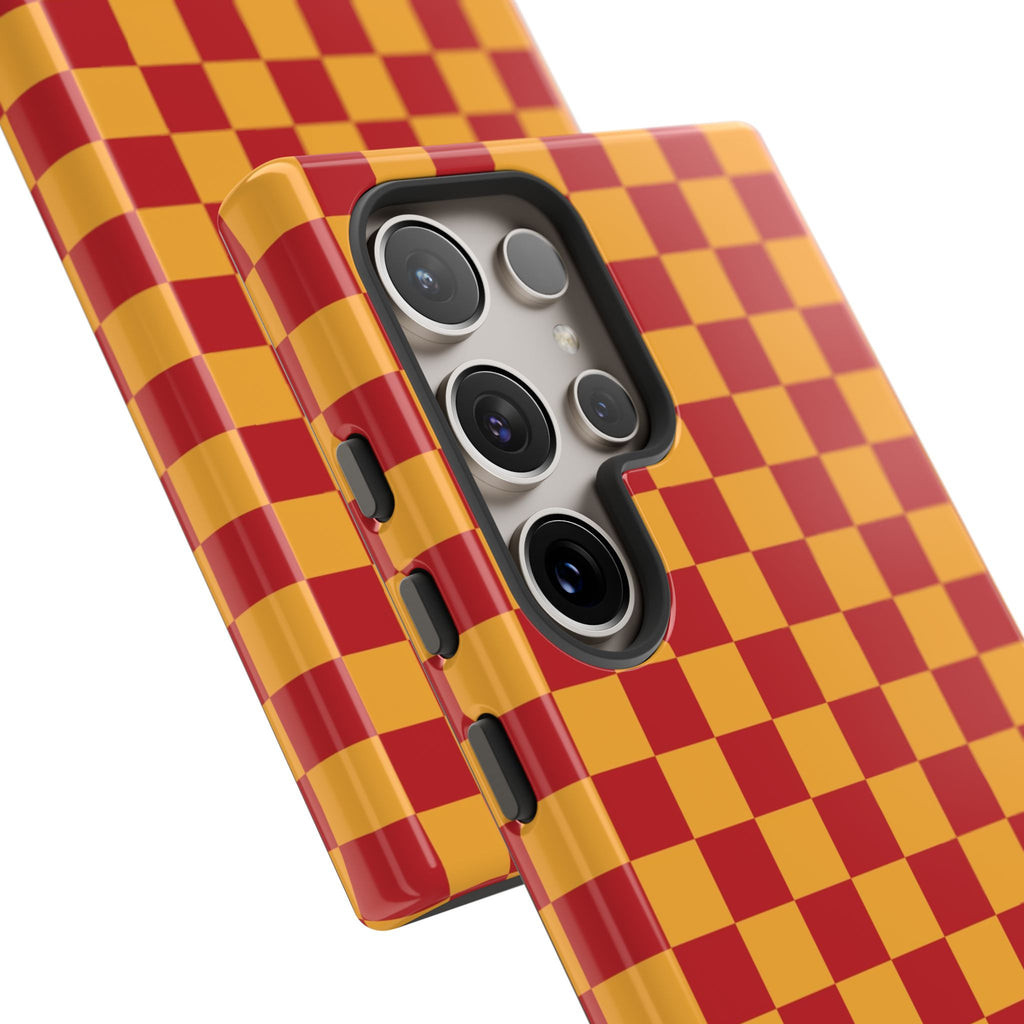 Checked - Red/Yellow