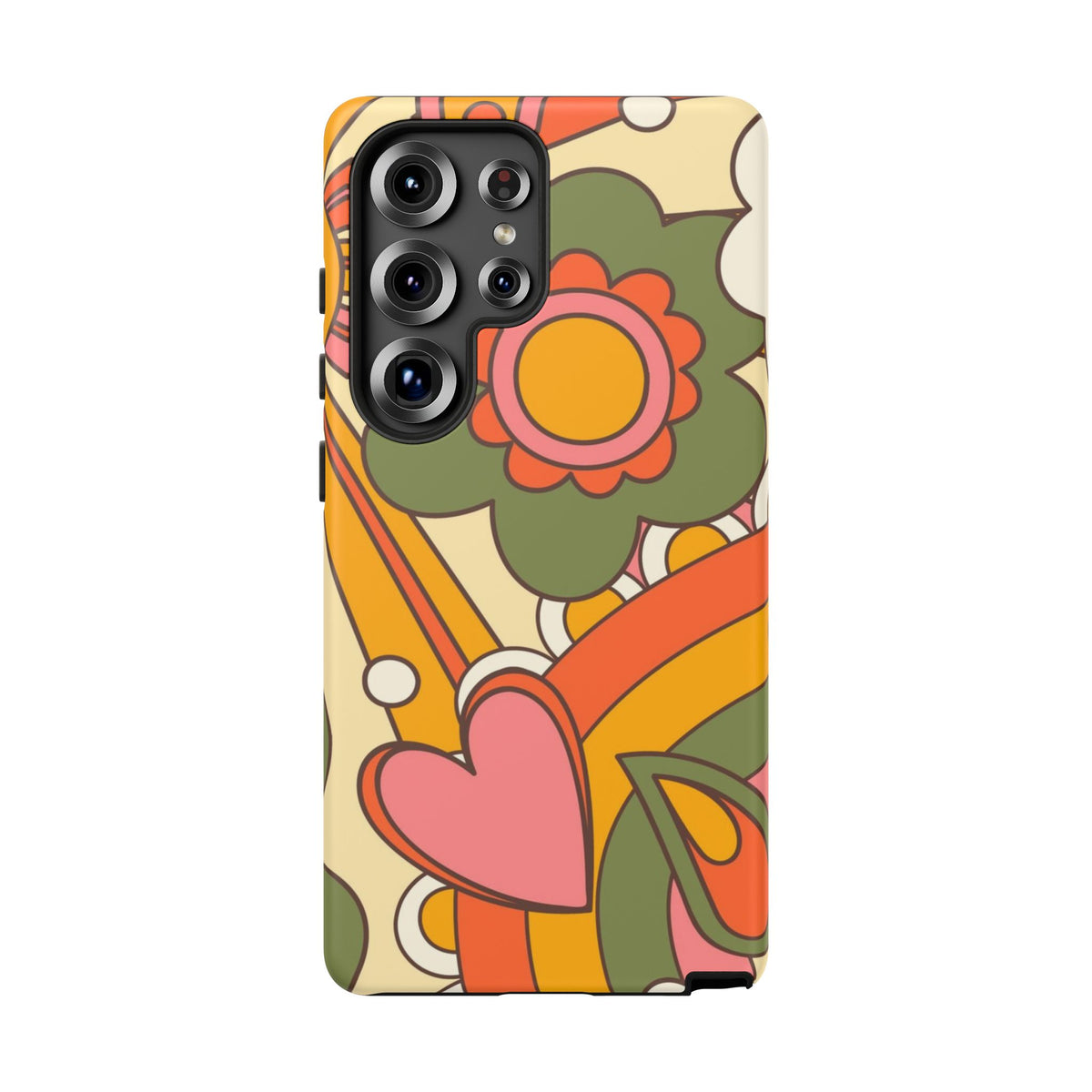 60's Wallpaper - Pink/Green