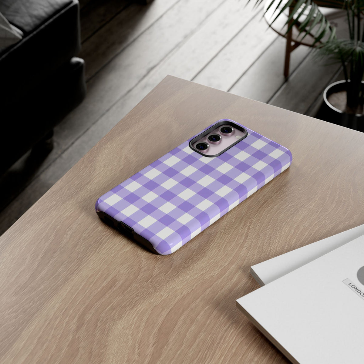 Checked - Lavender
