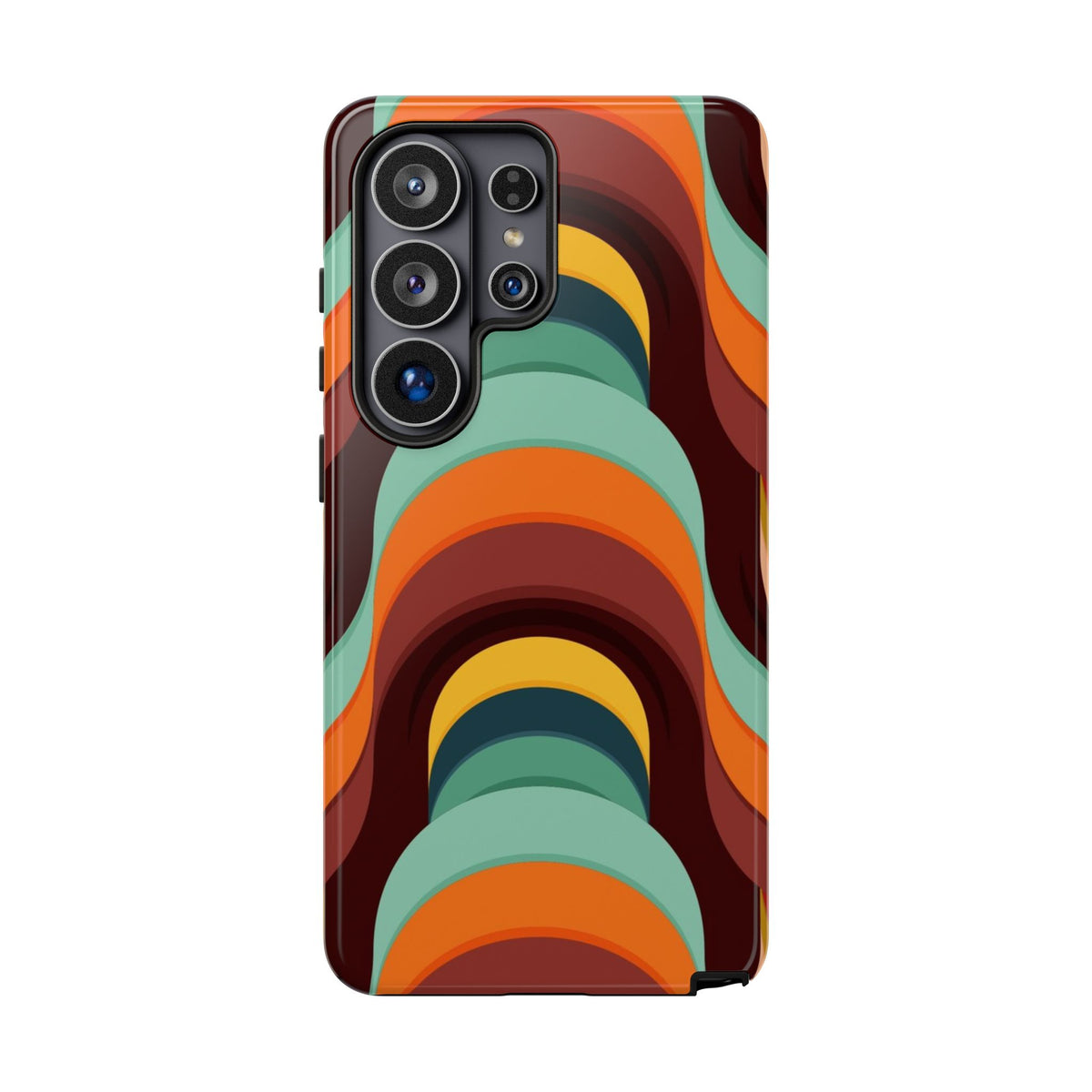 60's Wallpaper - Orange/Blue