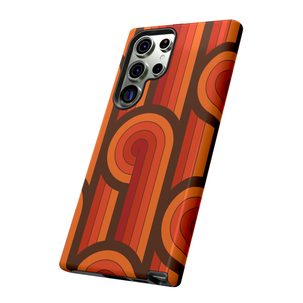 60's Wallpaper - Orange/Brown