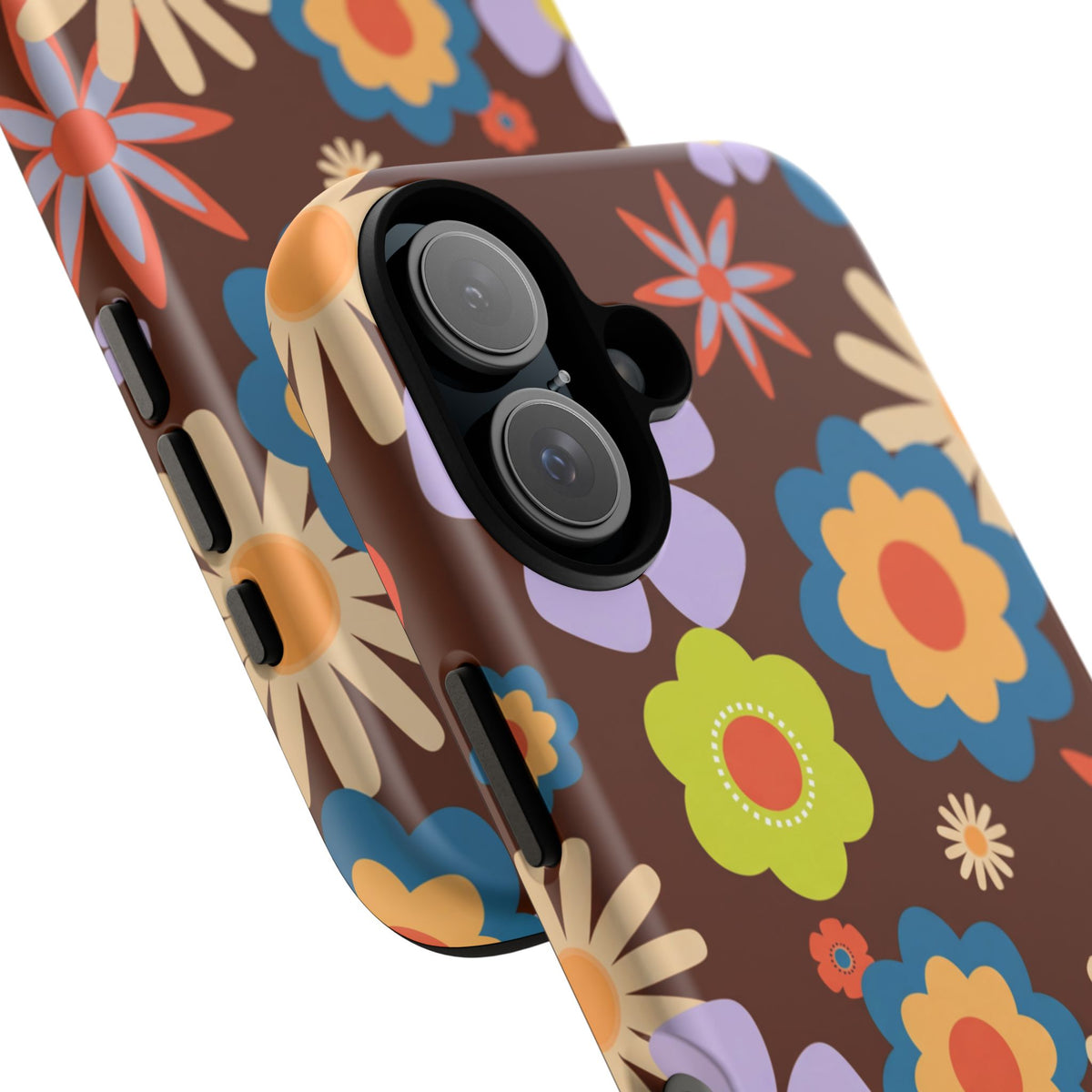 Flowers - Brown/Blue