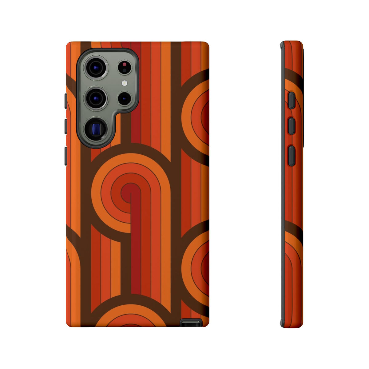 60's Wallpaper - Orange/Brown