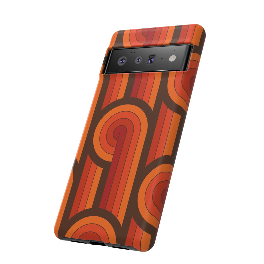 60's Wallpaper - Orange/Brown