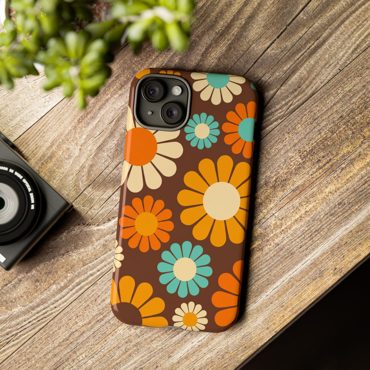 Flowers - Brown/Yellow
