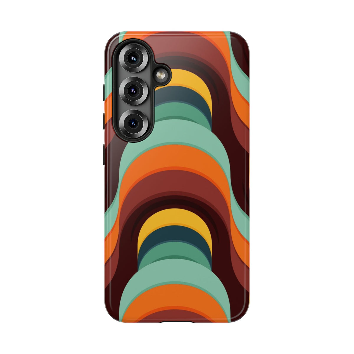 60's Wallpaper - Orange/Blue