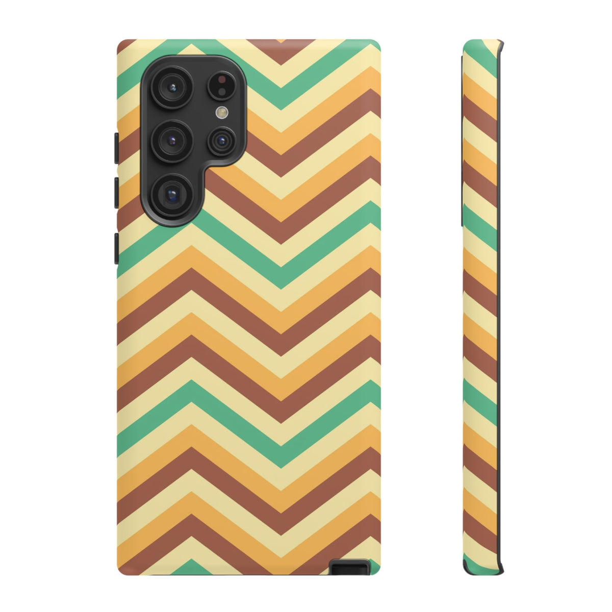 Zig Zags - Brown/Green