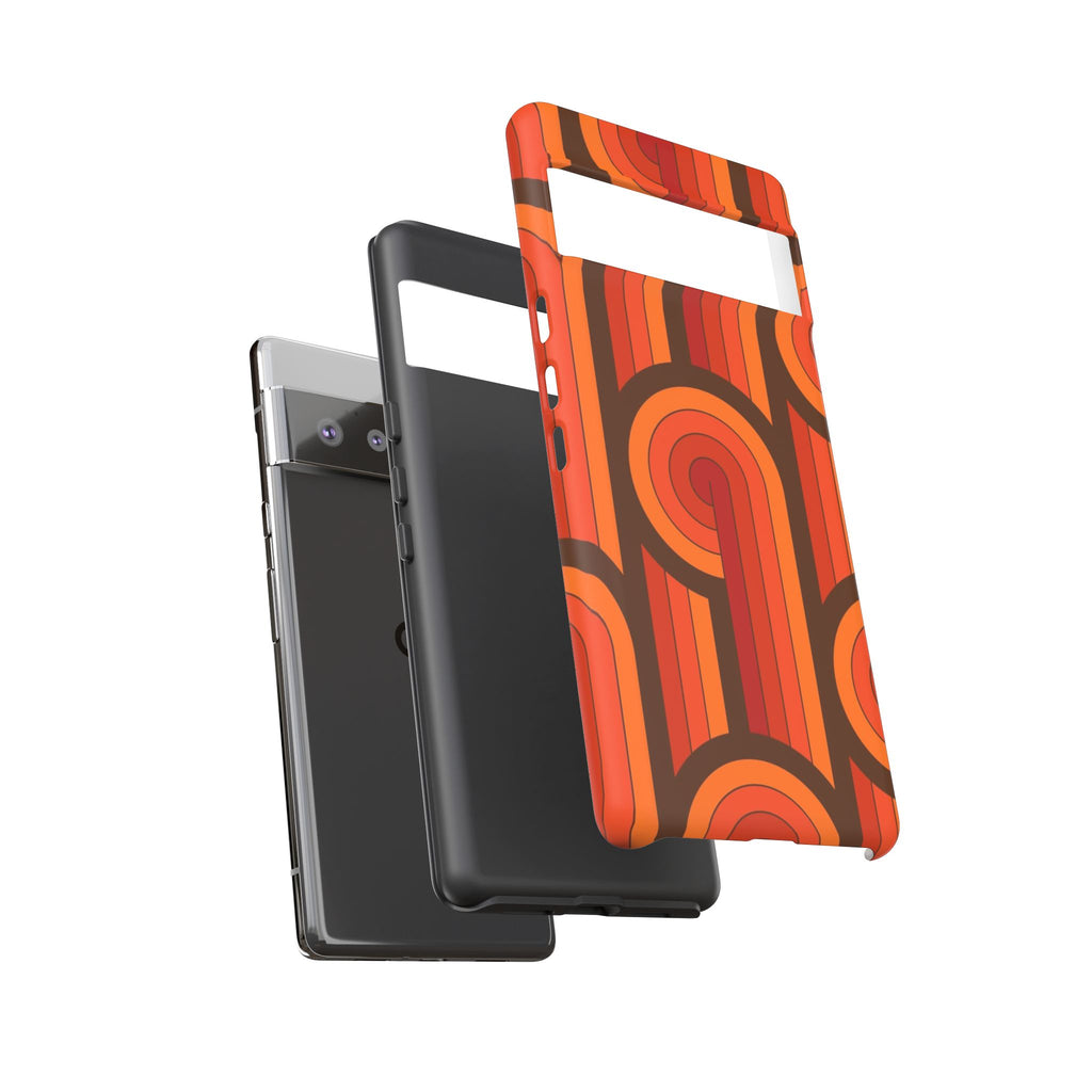 60's Wallpaper - Orange/Brown