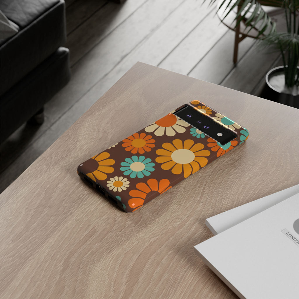 Flowers - Brown/Yellow