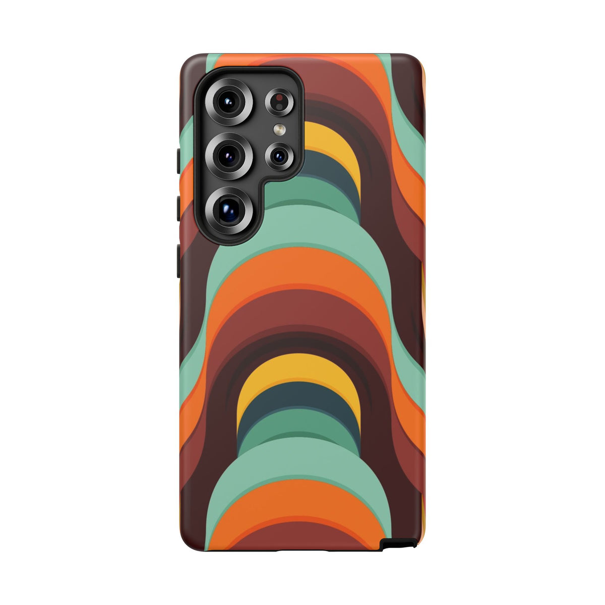 60's Wallpaper - Orange/Blue