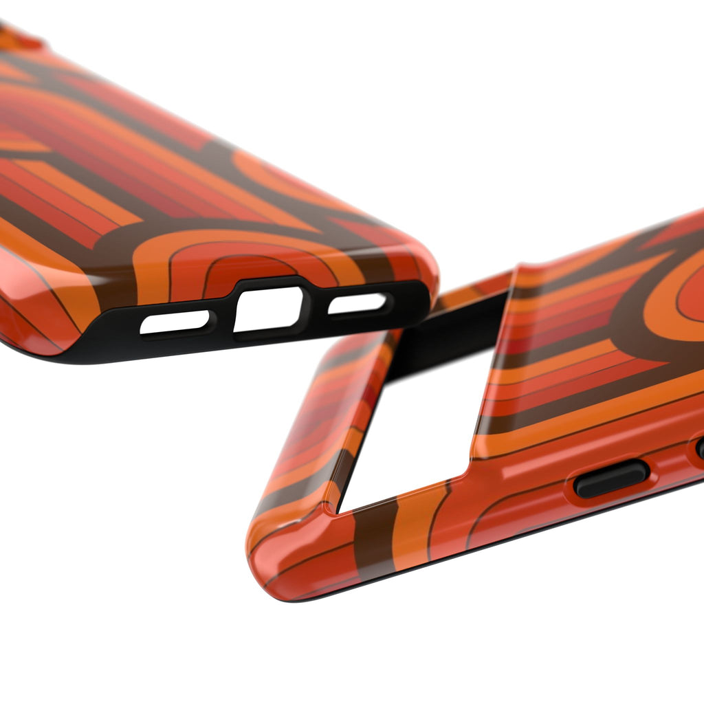 60's Wallpaper - Orange/Brown
