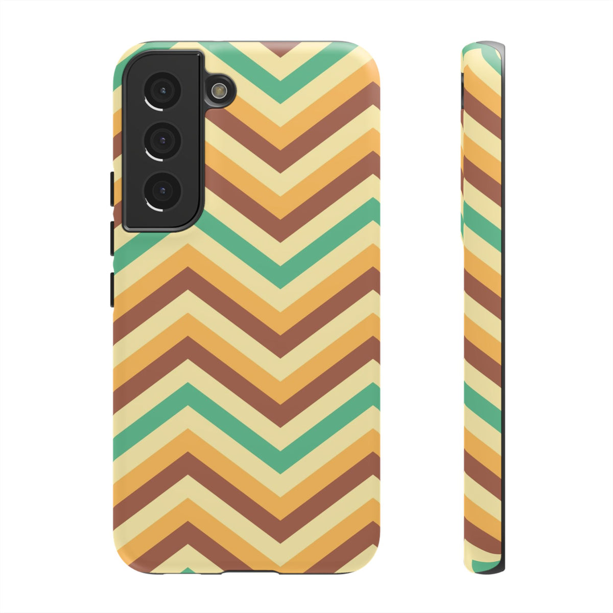 Zig Zags - Brown/Green