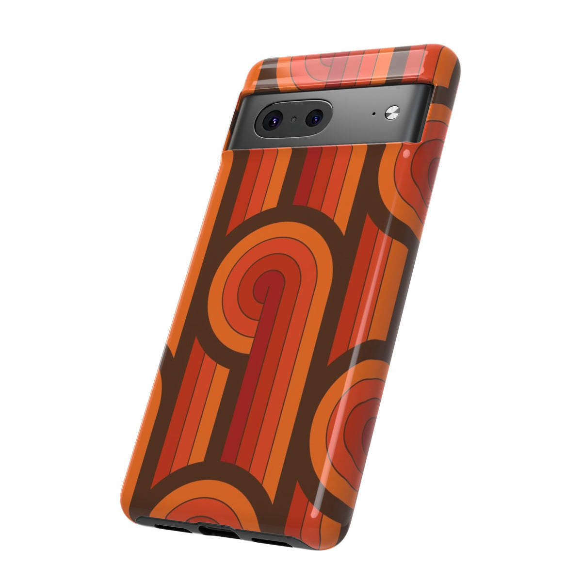 60's Wallpaper - Orange/Brown