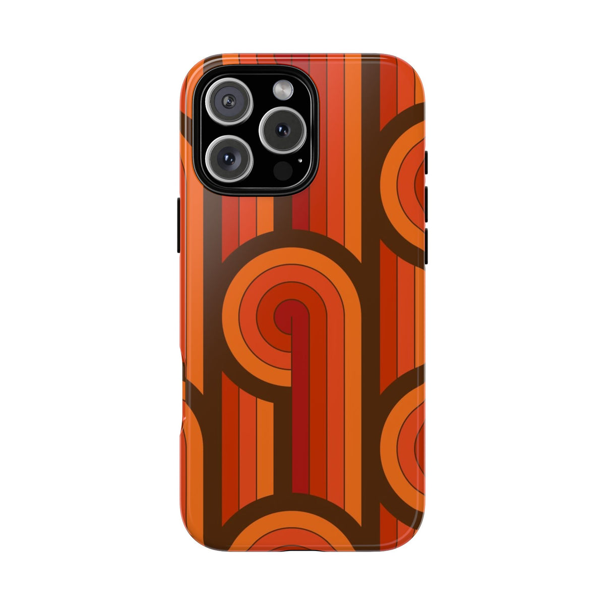 60's Wallpaper - Orange/Brown