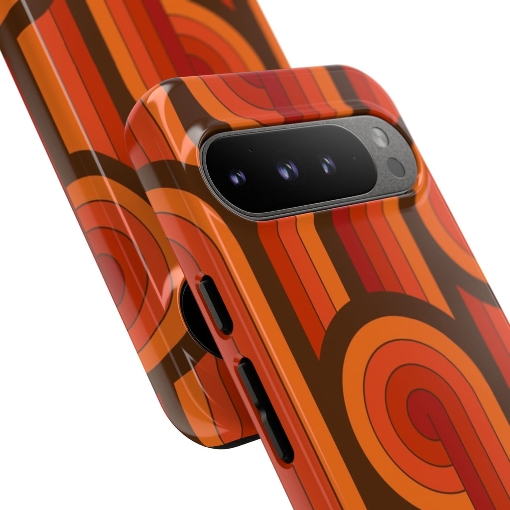 60's Wallpaper - Orange/Brown
