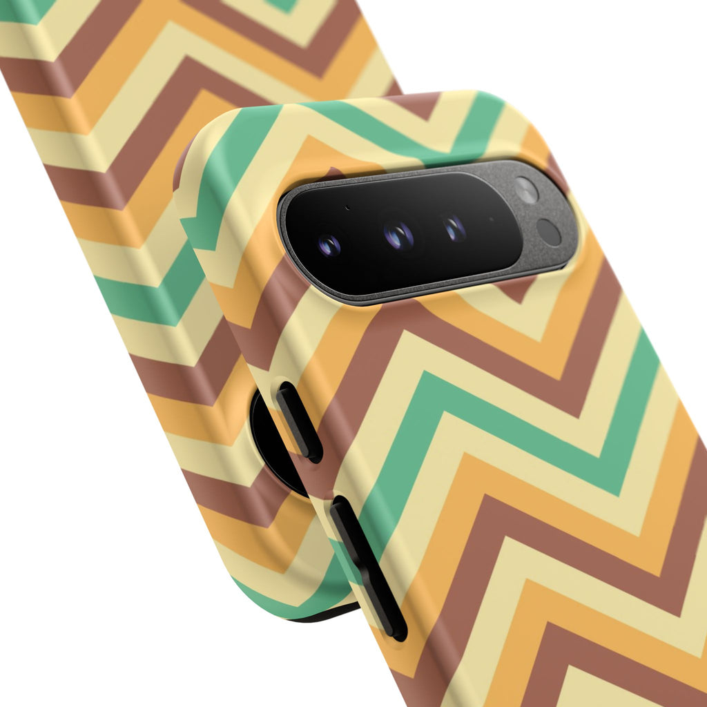 Zig Zags - Brown/Green