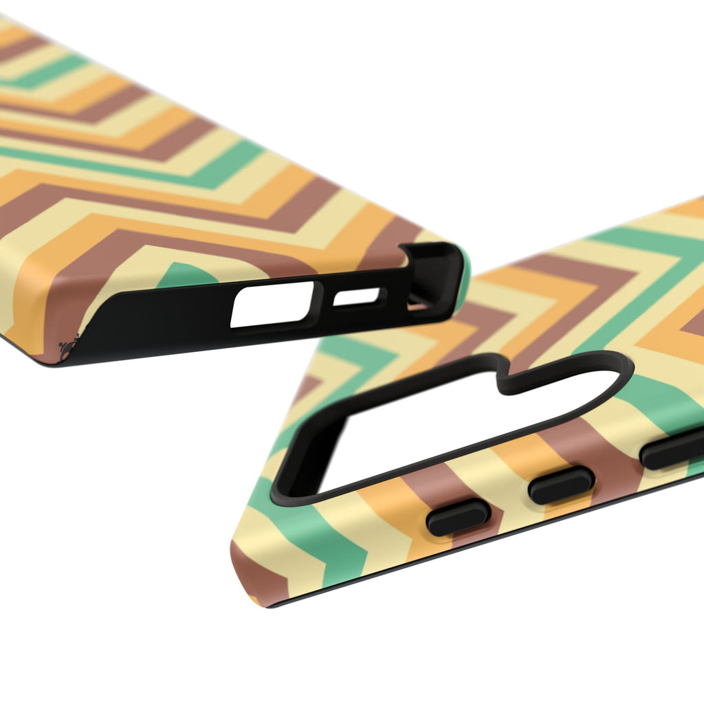 Zig Zags - Brown/Green