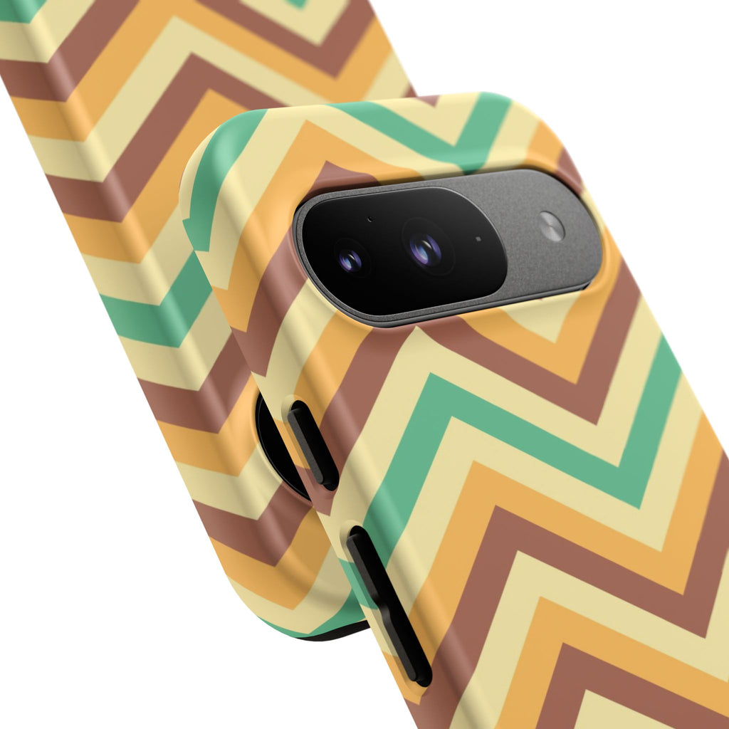 Zig Zags - Brown/Green