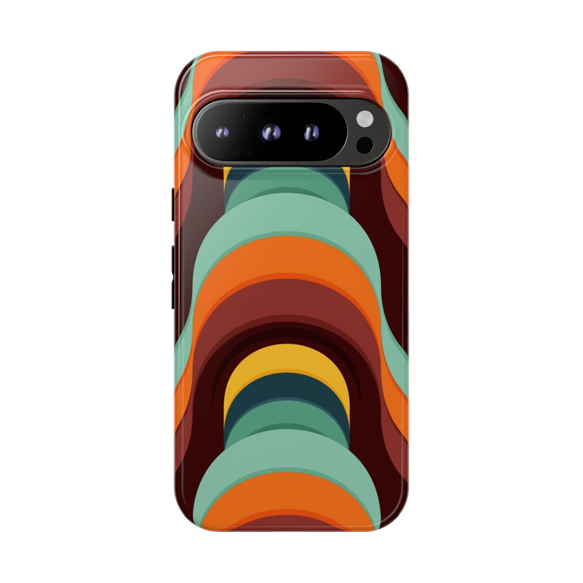 60's Wallpaper - Orange/Blue