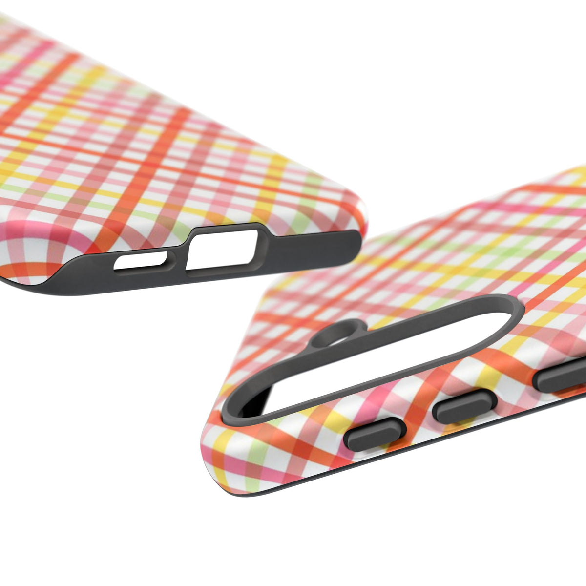 Checked Stripes - Pink/Red/Yellow