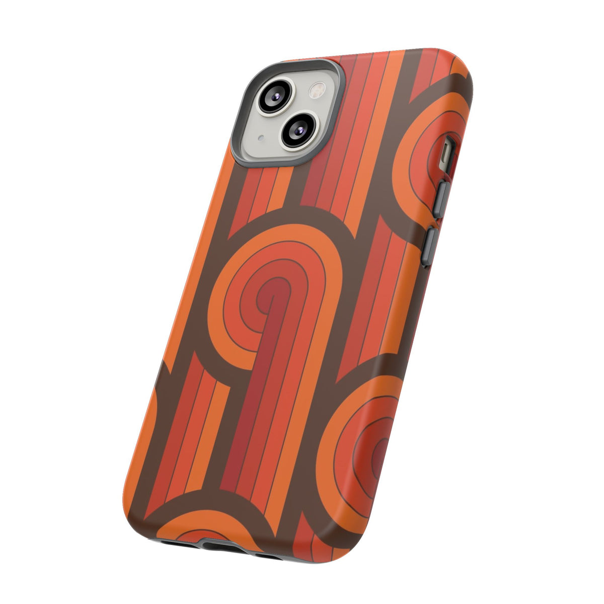 60's Wallpaper - Orange/Brown
