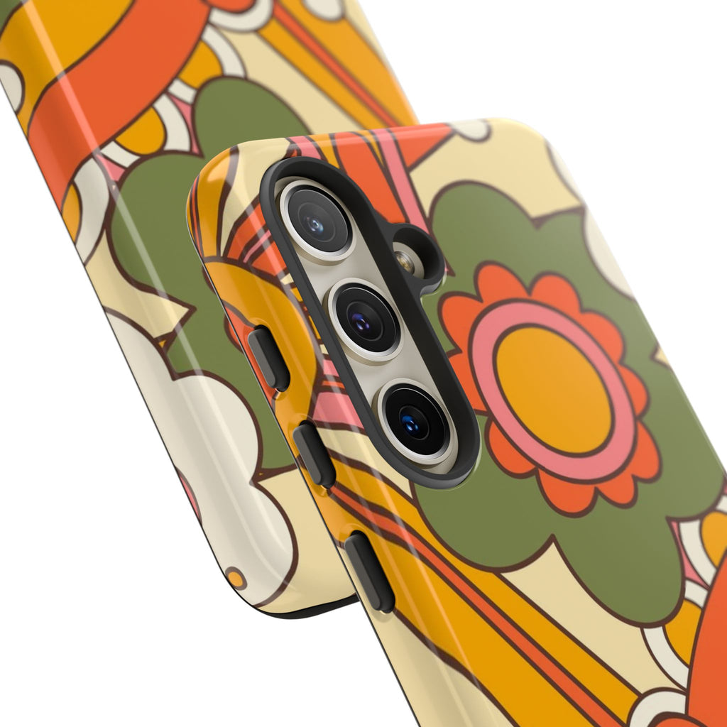 60's Wallpaper - Pink/Green
