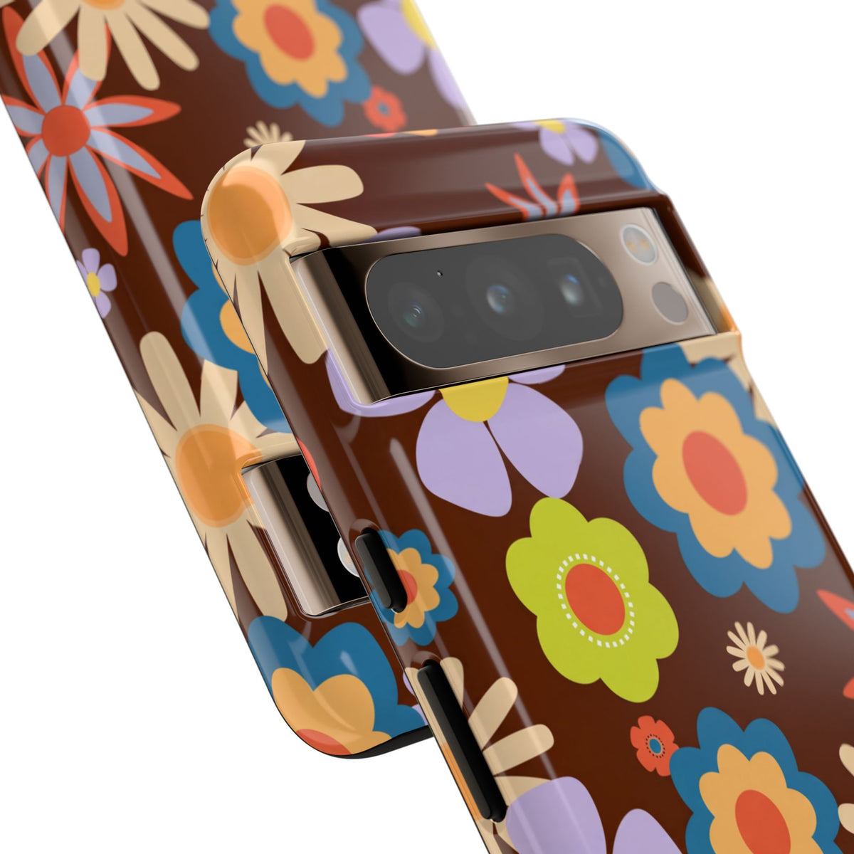 Flowers - Brown/Blue