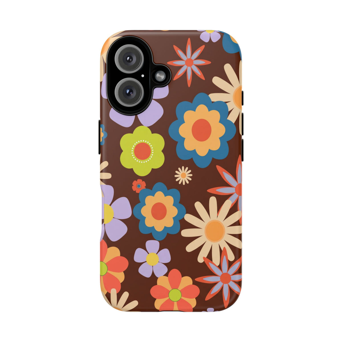 Flowers - Brown/Blue