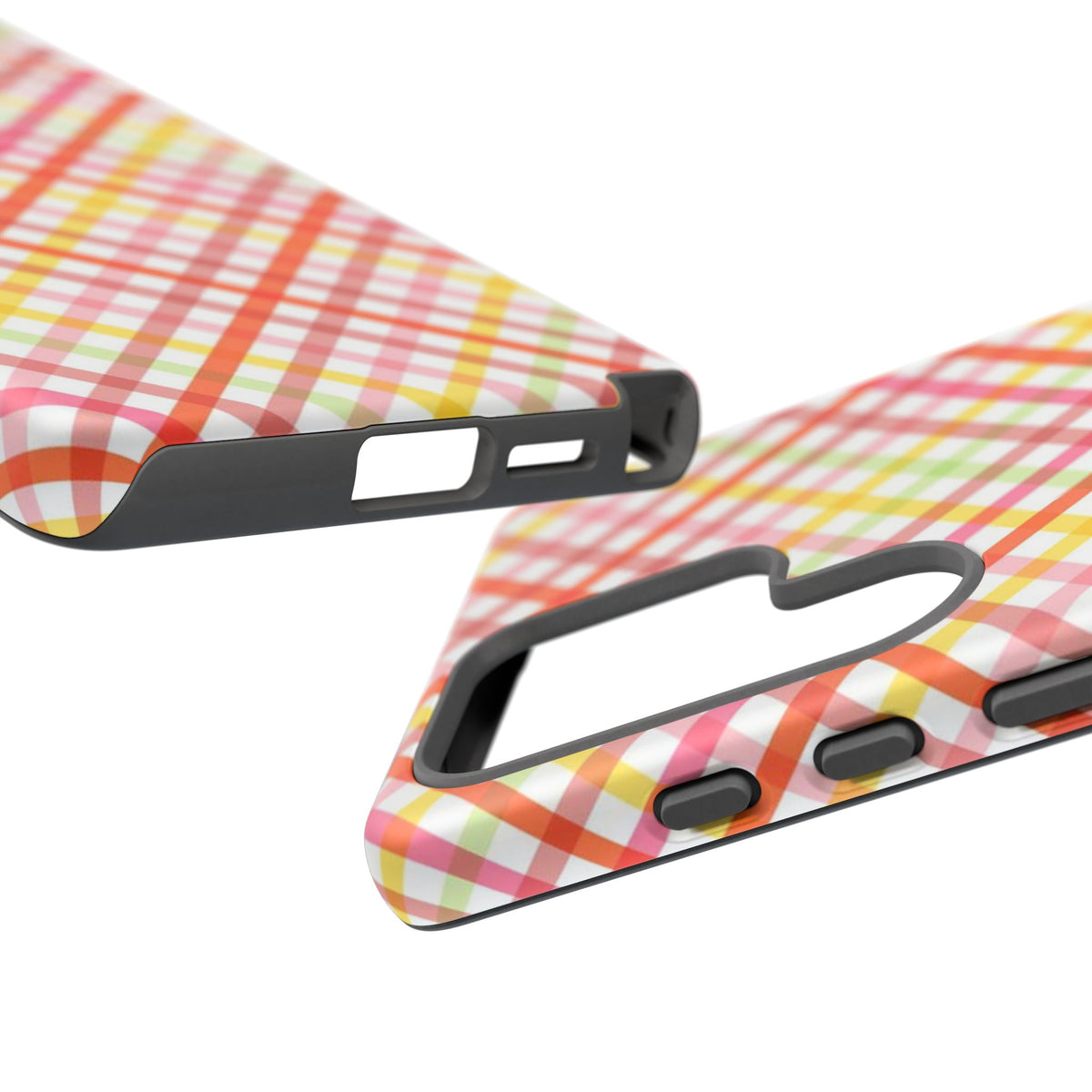 Checked Stripes - Pink/Red/Yellow