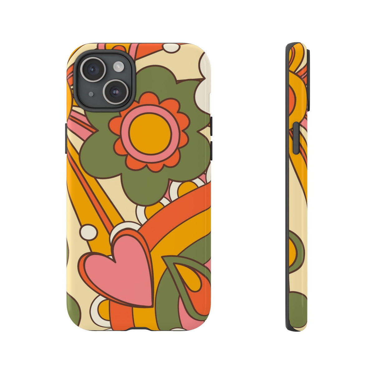 60's Wallpaper - Pink/Green