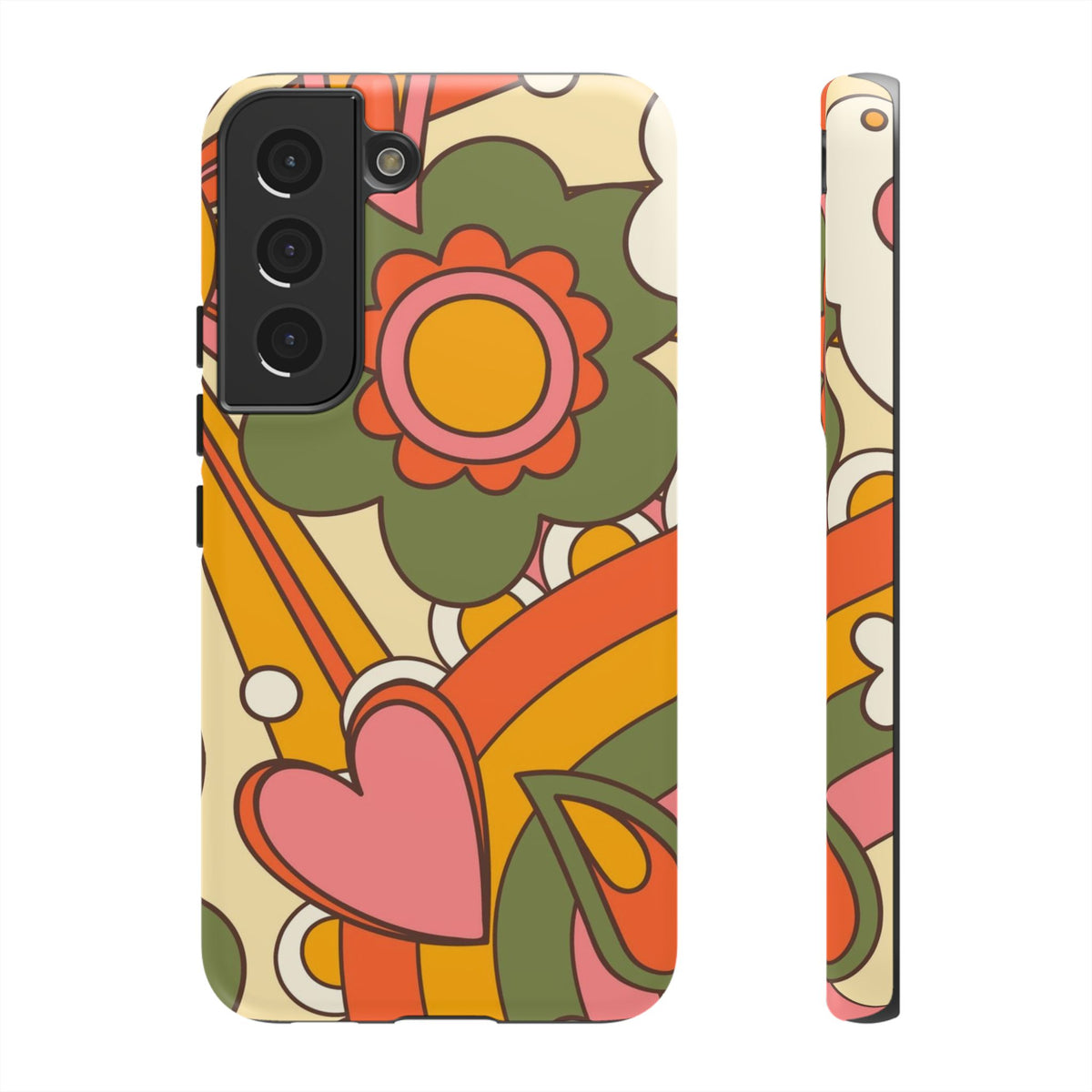 60's Wallpaper - Pink/Green
