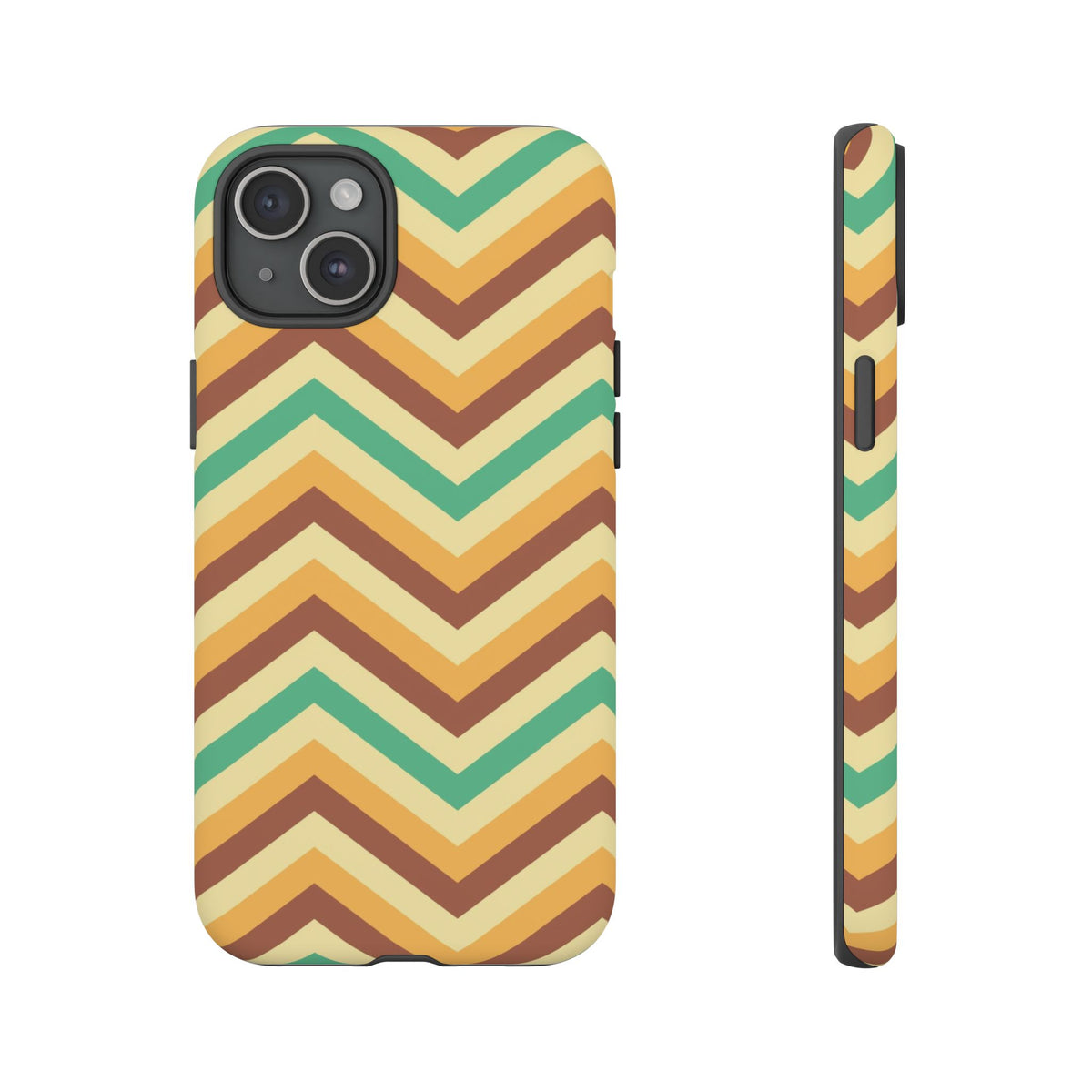 Zig Zags - Brown/Green