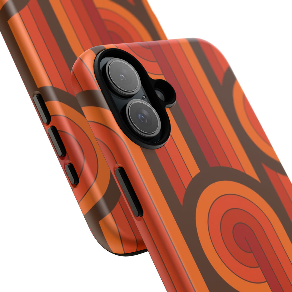 60's Wallpaper - Orange/Brown