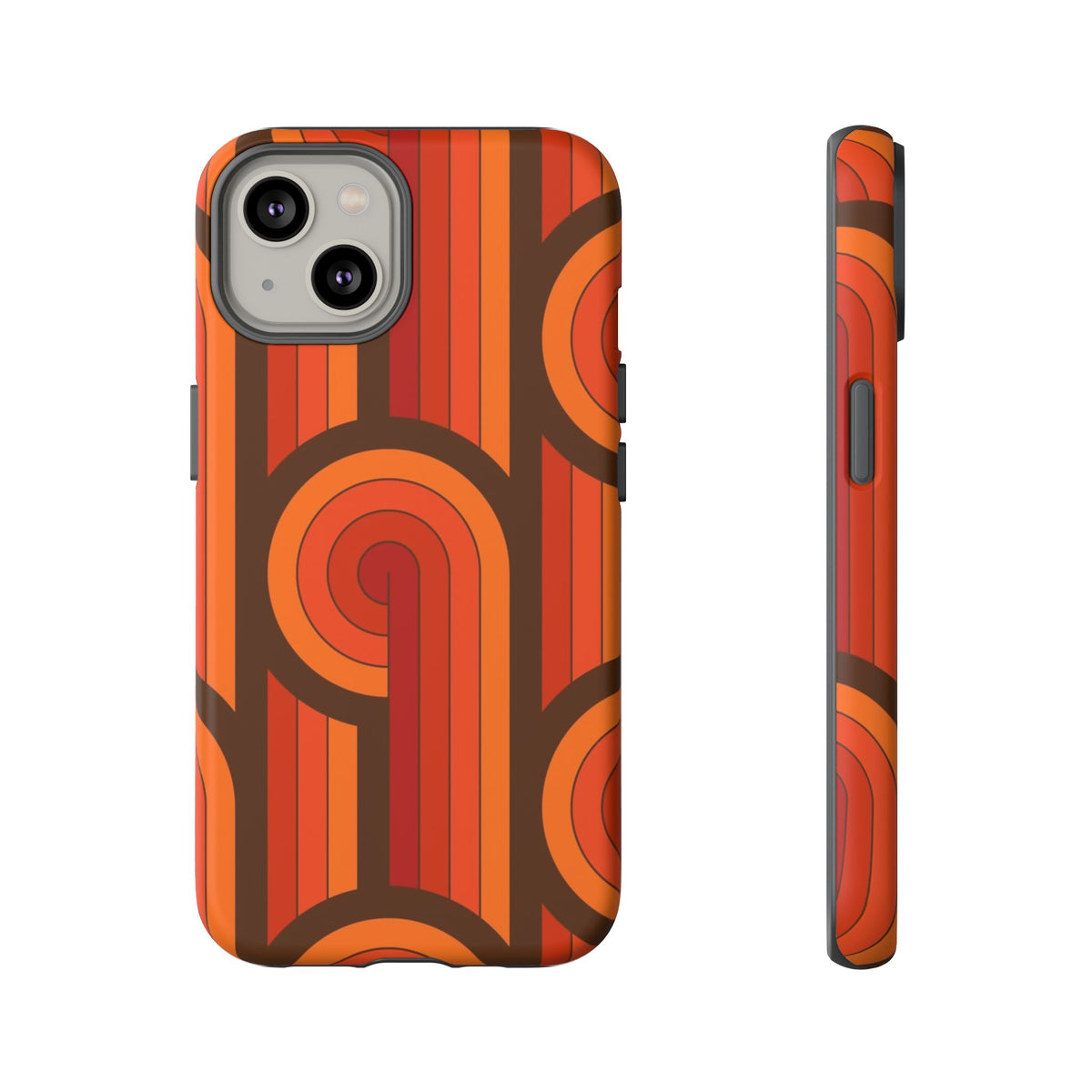 60's Wallpaper - Orange/Brown