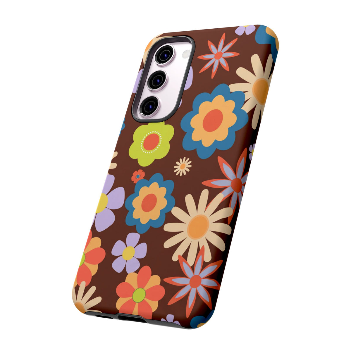 Flowers - Brown/Blue