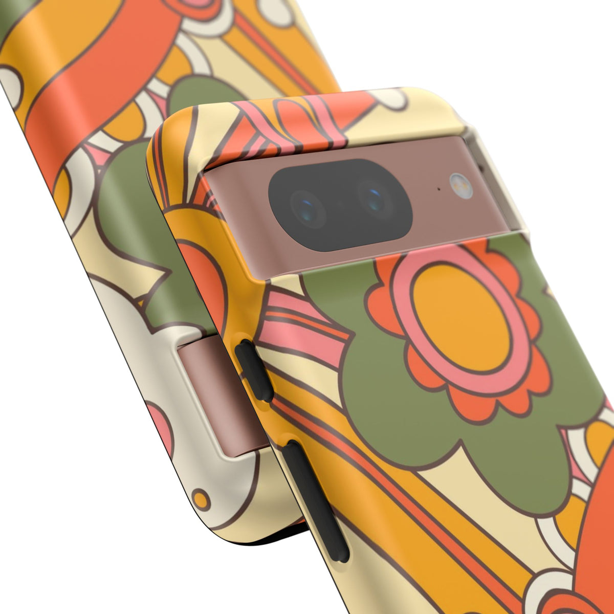 60's Wallpaper - Pink/Green
