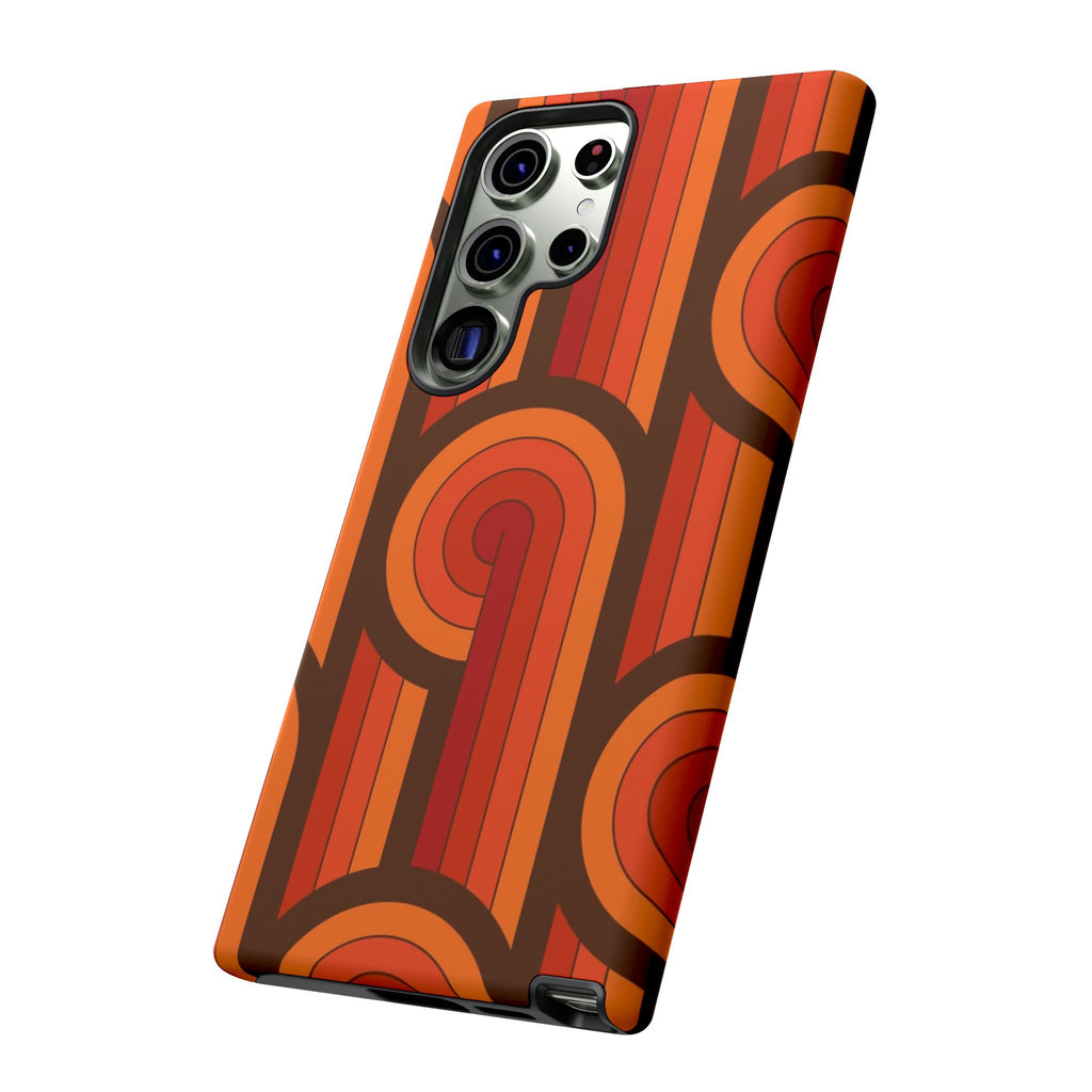60's Wallpaper - Orange/Brown