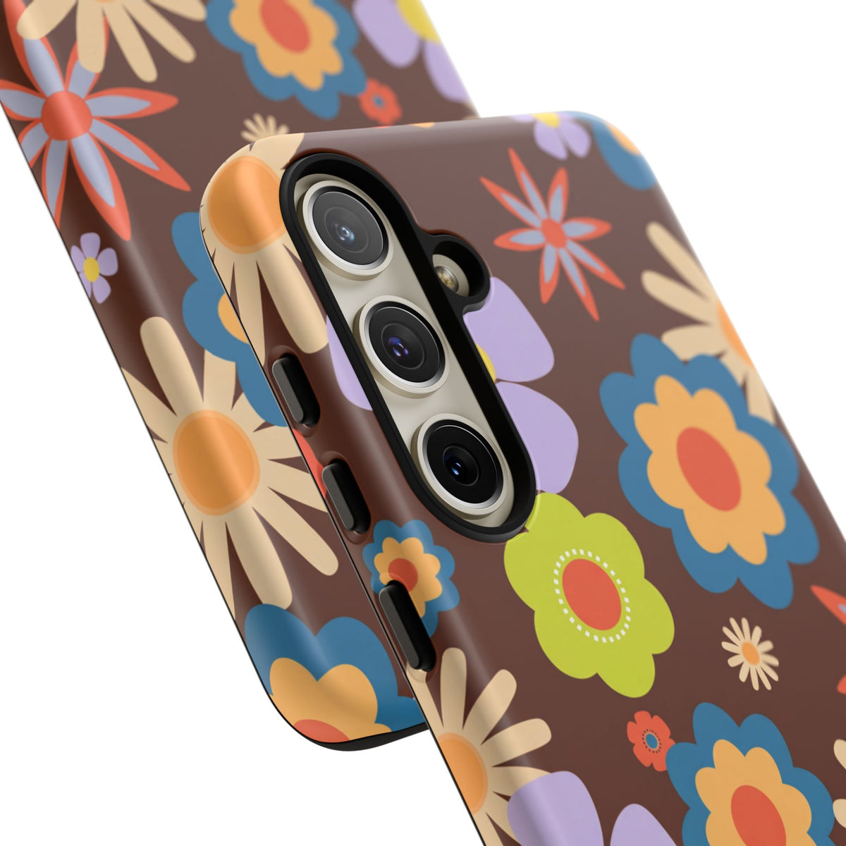 Flowers - Brown/Blue