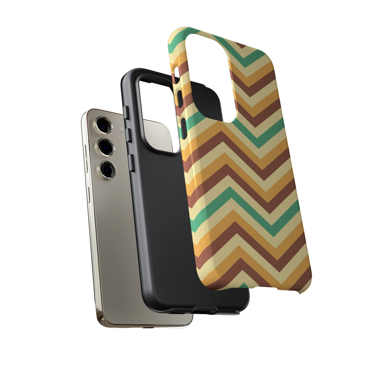 Zig Zags - Brown/Green
