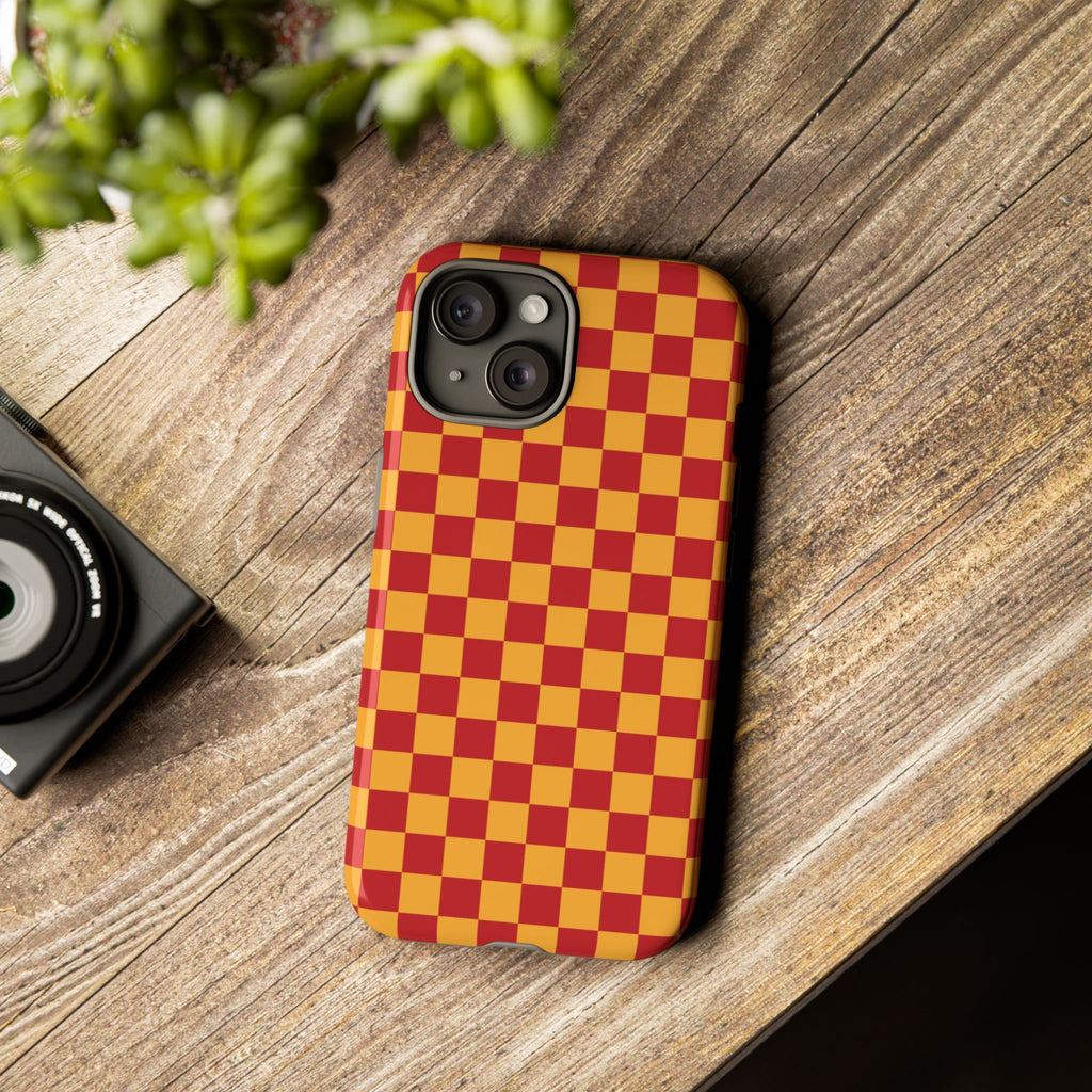 Checked - Red/Yellow