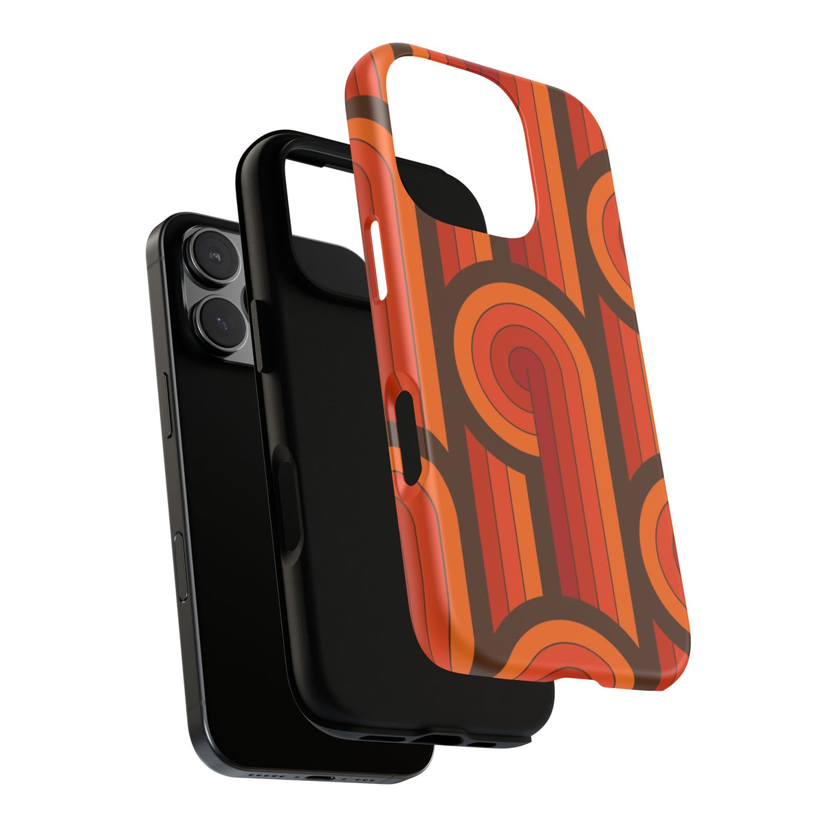 60's Wallpaper - Orange/Brown