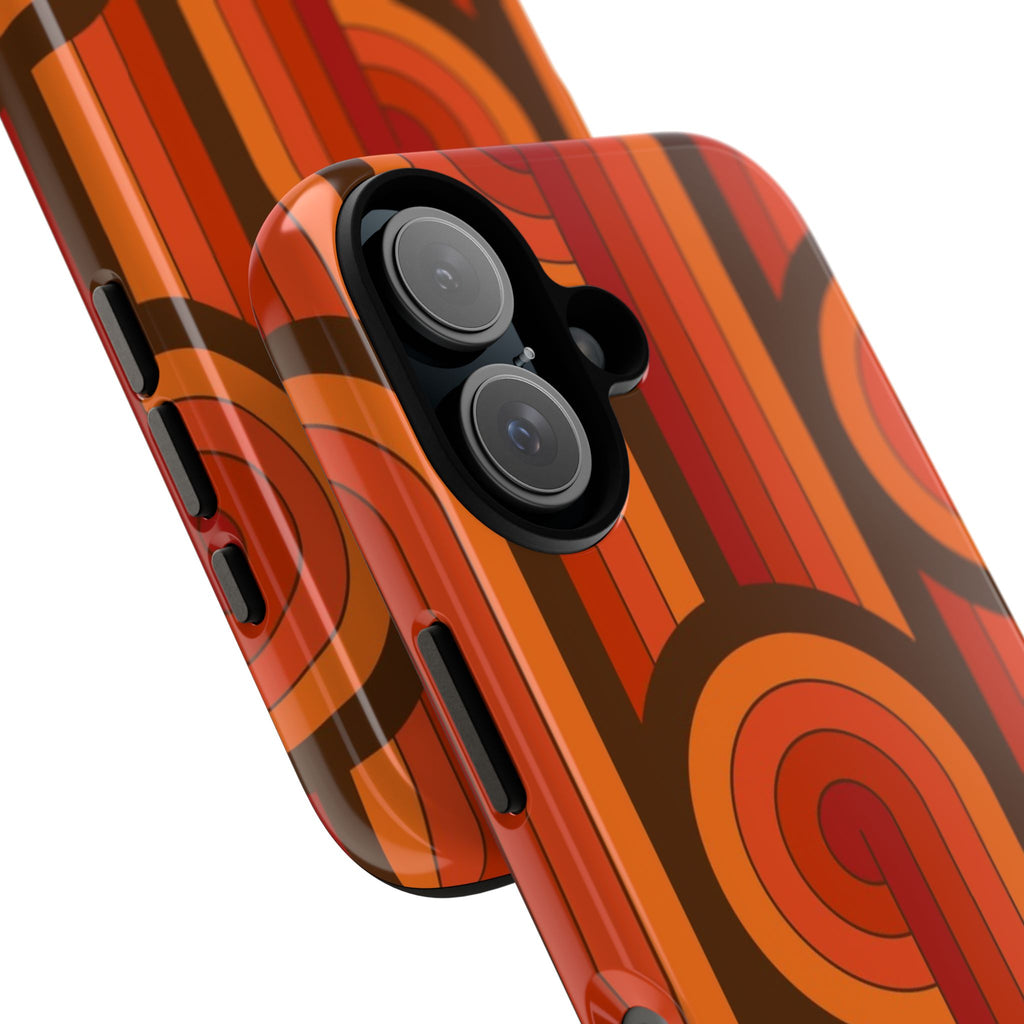 60's Wallpaper - Orange/Brown
