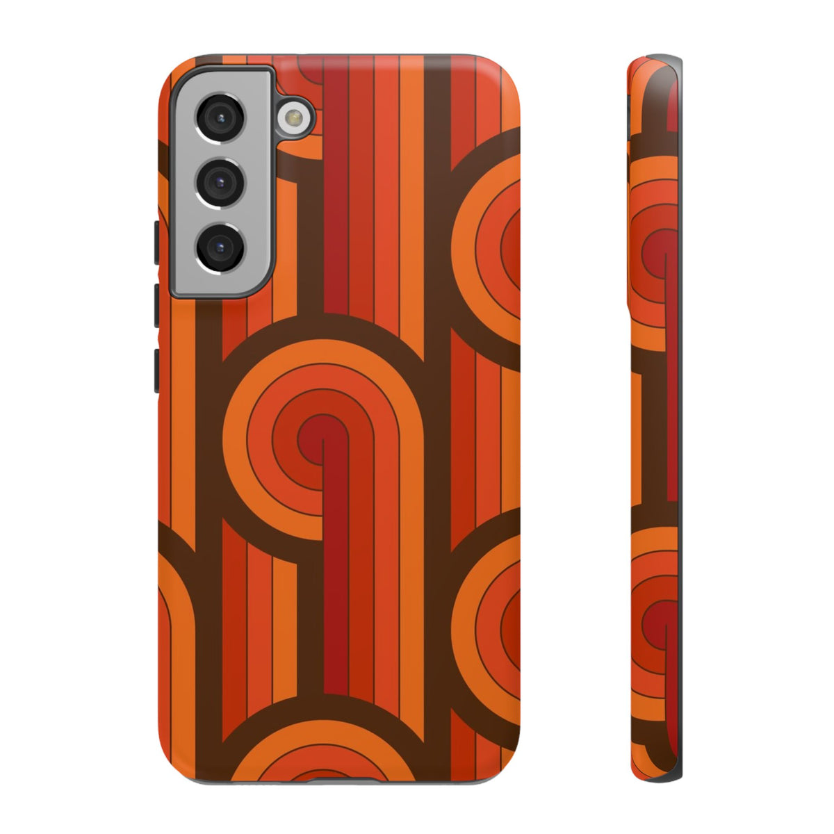 60's Wallpaper - Orange/Brown