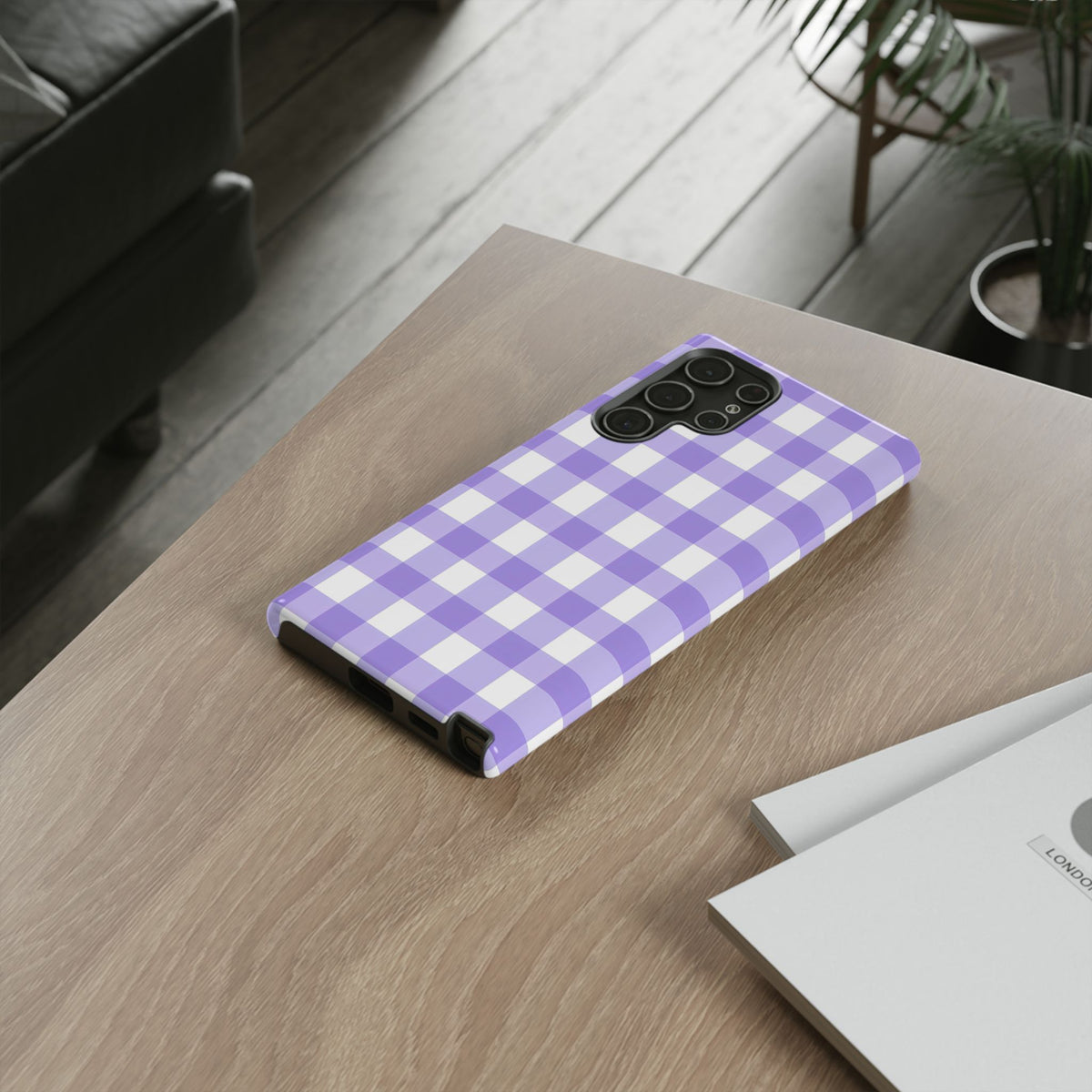 Checked - Lavender