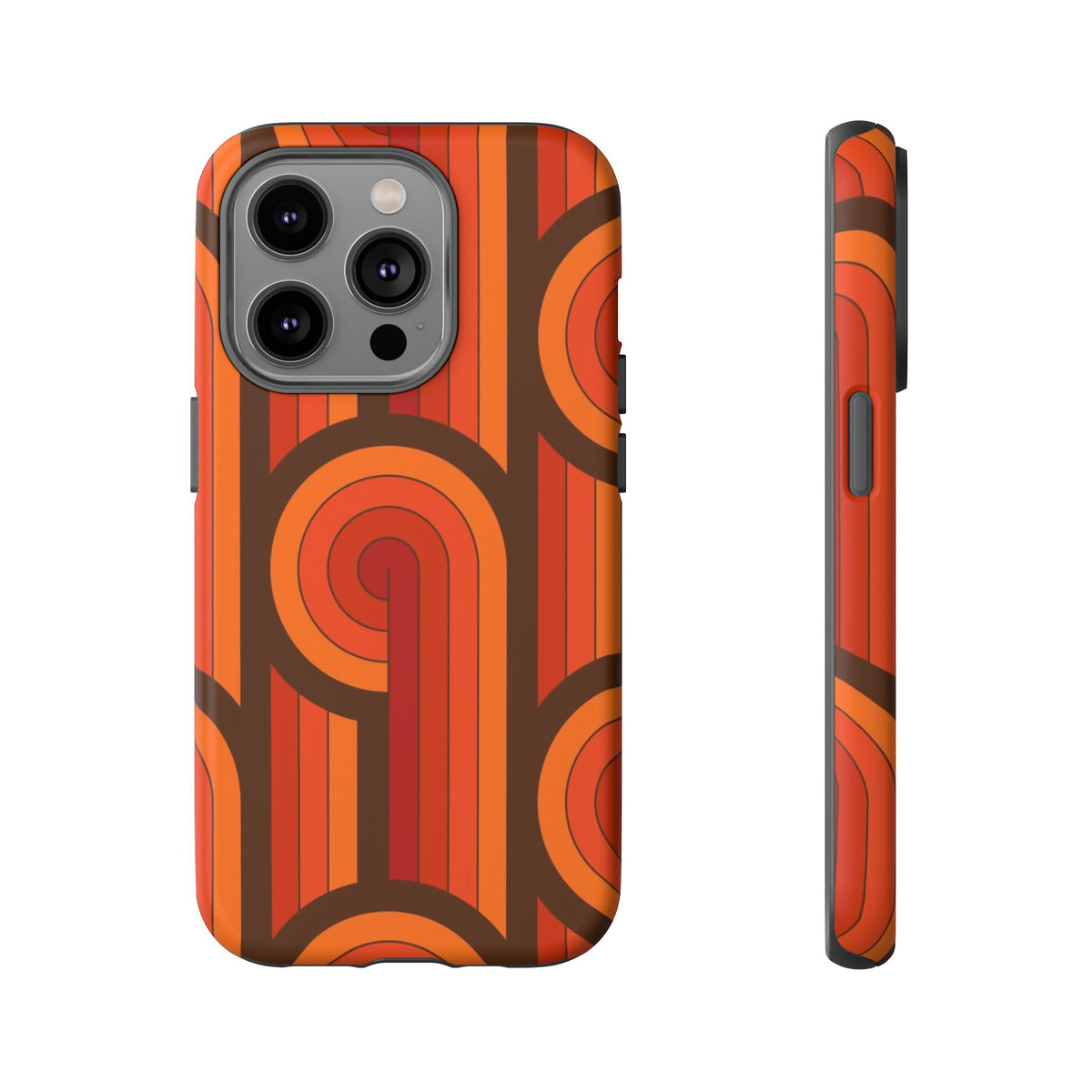 60's Wallpaper - Orange/Brown