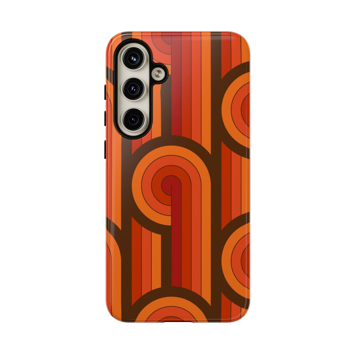 60's Wallpaper - Orange/Brown