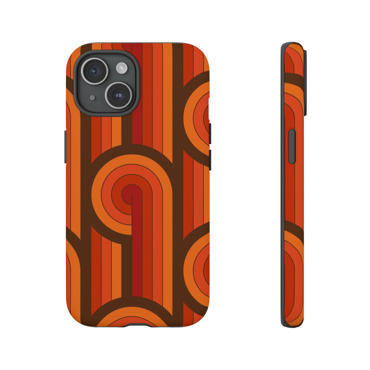 60's Wallpaper - Orange/Brown