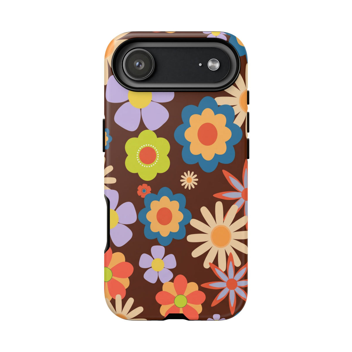Flowers - Brown/Blue